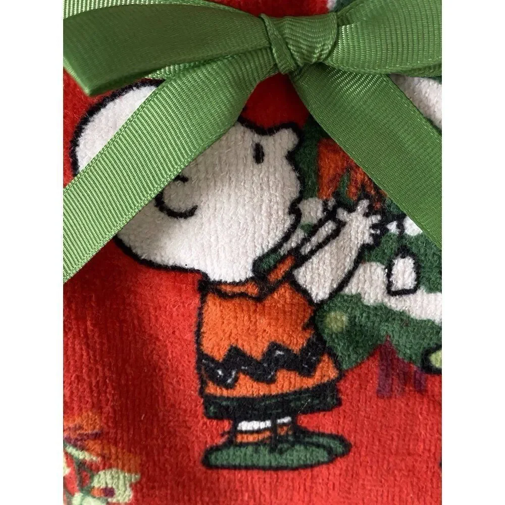 2 Pack Peanuts Snoopy Charlie Brown Christmas Holiday‎ Red 16